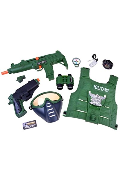 Jokomisiada Soldier costume and accessories set, Jokomisiada, 13 pieces, Plas...