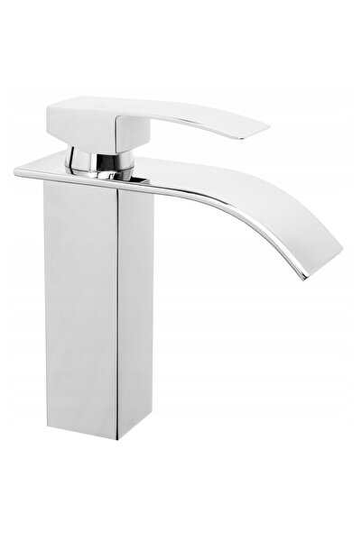 Granitan ELVA Bathroom Sink Faucet, Waterfall, Shiny Chrome, Single Lever