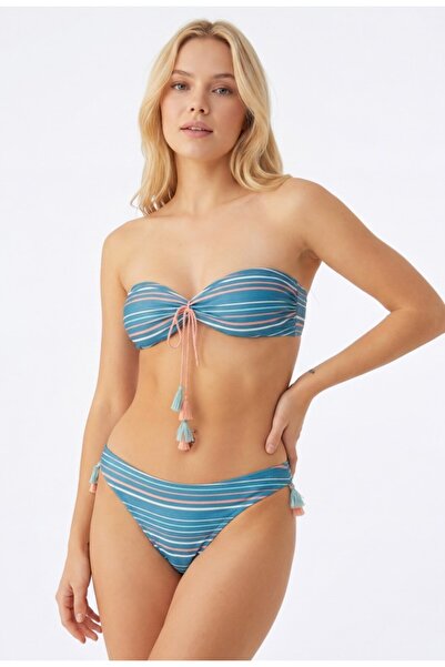 NBB Püskül Detaylı Straplez Bikini Mayo 51640