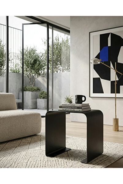steelthesign MONOARC SERİSİ DEKORATİF SEHPA - SİYAH
