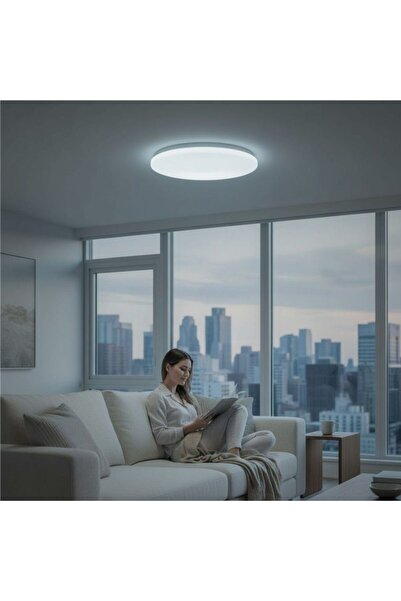 DELIGHT Plafoniera LED Milky fi300 18W=120W, 6400K, lumina rece