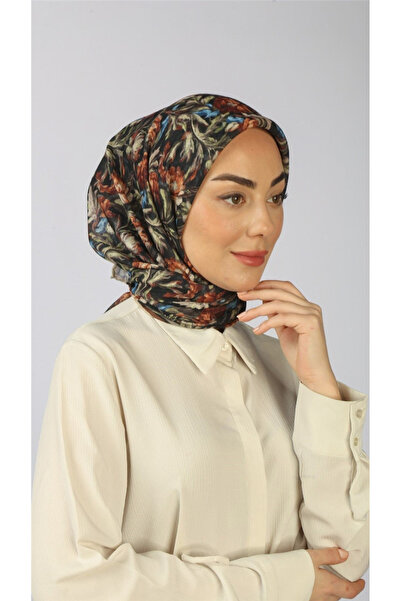 locella Lo'cella Pamuklu Soft Eşarp 4565-7 Siyah