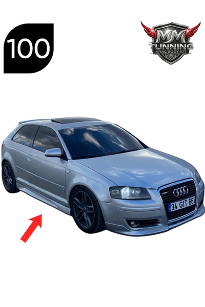 MMTUNNİNG AUDİ A3 YAN MARŞPİYEL TAKIMI (BOYASIZ GÖNDERİLECEKTİR)