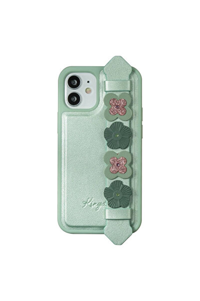 Kingxbar Drăguț Swarovski Apple iPhone 12/12 Pro verde