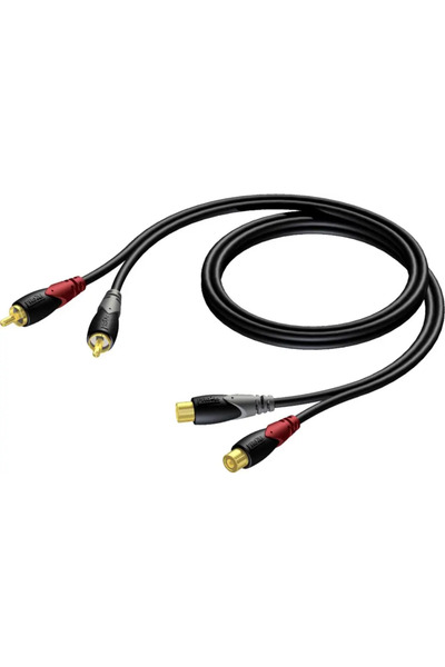 PROCAB CLA850/3 2 x RCA/Cinch mamă - 2 x RCA/Cinch tată 3 m