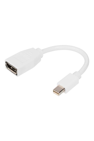 Digitus DB-340405-001-W Cablu adaptor DisplayPort, mini DP - DP St/Bu, 0.15m