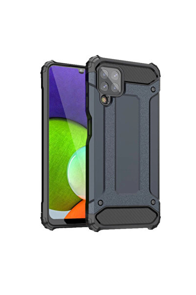 Hurtel Husă Hibridă Armură Rezistentă pentru Samsung Galaxy A22 4G albastru