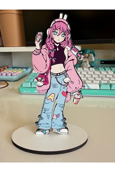 nihonwosekai Omori Aubrey Anime Ahşap Stand