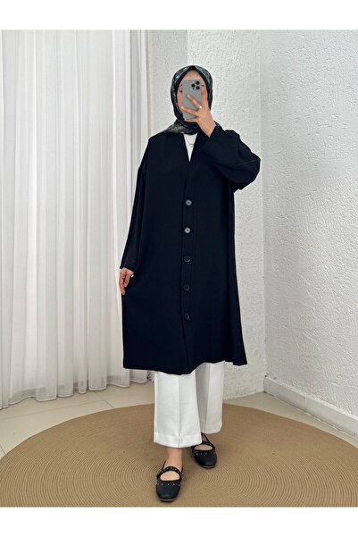 Holehola Almila Buttoned Cardigan-Bn3541 Black