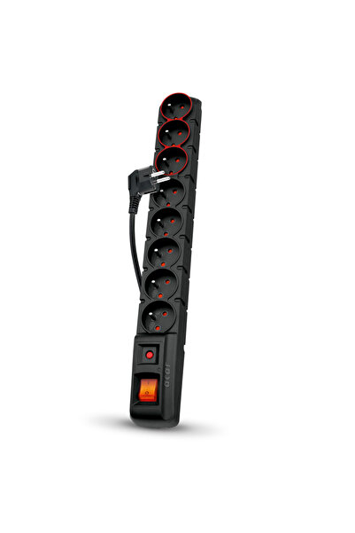 Acar Ltd Prelungitor cu protecție la supratensiune Acar S8 DUAL 5m negru
