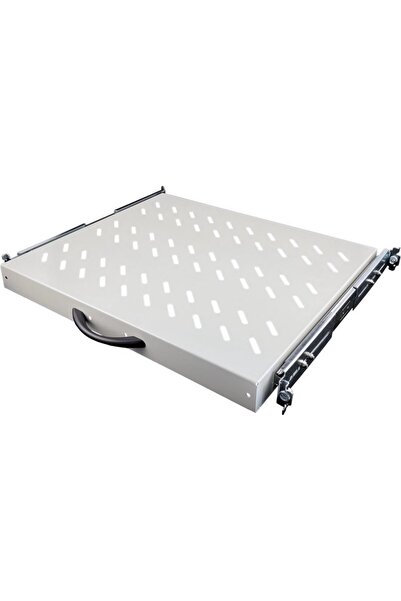 Alantec Etajeră extensibilă 19 " 1U, adâncime 570mm, gri, 4 puncte de montare