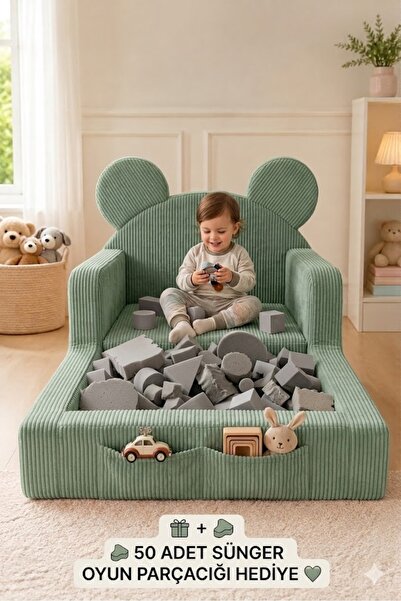 Dizanor Mini Nest 6’sı 1 Arada Modüler Bebek Oyun Parkı, Park Yatak, Beşik, Baza, Oyun Alanı ve Top Havuzu