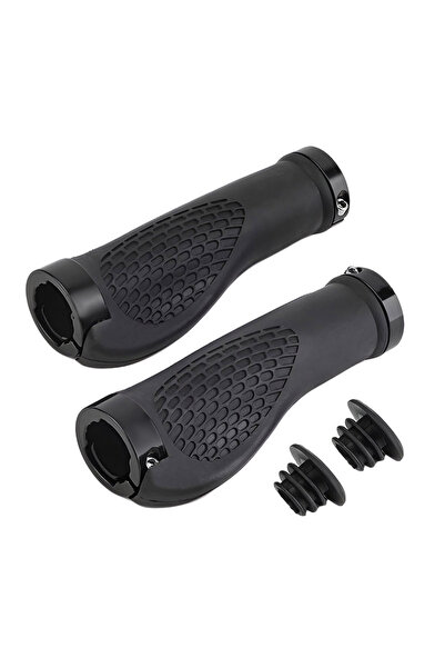 Zumzeria Mânere negre premium pentru ghidon de bicicletă 13x4cm - 1 pereche