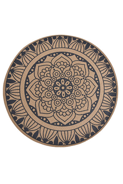 OEM Round Beige Plate Holder with Mandala Pattern Ø38cm