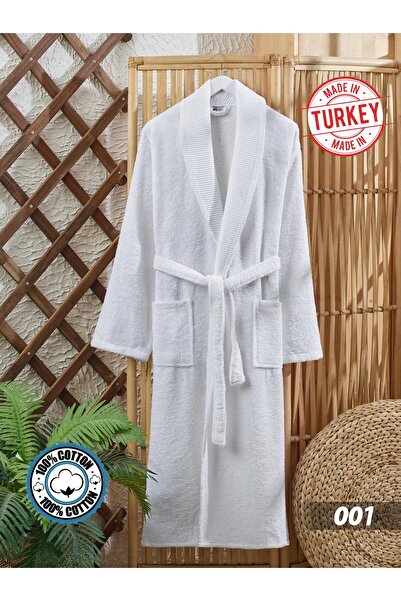 REDROSE COLOR Turkish Cotton Bathrobe 1 Piece