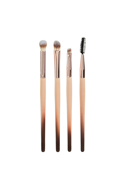 Zumzeria Beige Ombre Makeup Brush Set 16cm - 4pcs