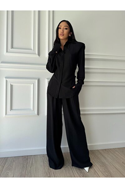 CC STORE KALYSSA set in fluid material, 2 pieces, shirt and oversized pants