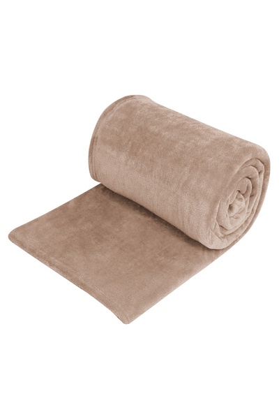 Zumzeria Velvet Blanket Beige 220x150cm
