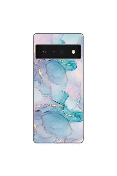 OEM Husa compatibila cu Google Pixel 6 Pro Silicon Gel Tpu Model Abstract Wat...