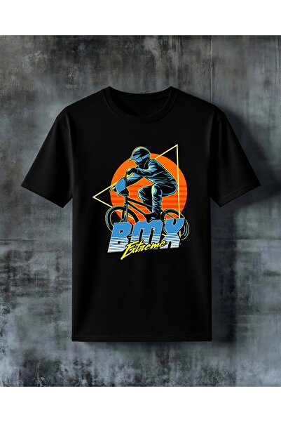 COMVİCHO Bmx Extreme Cycling Printed Oversize T-Shirt