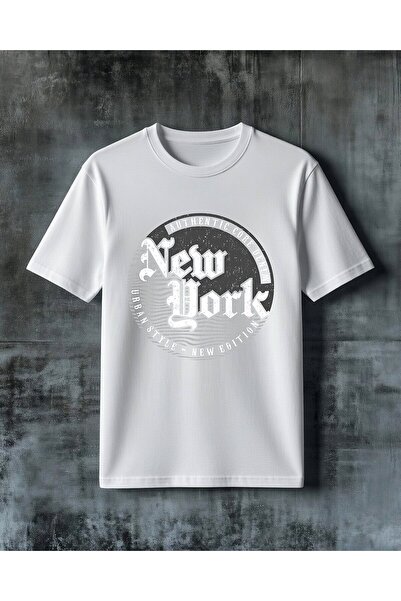 COMVİCHO Psm World Logo Black Printed Oversize T-Shirt