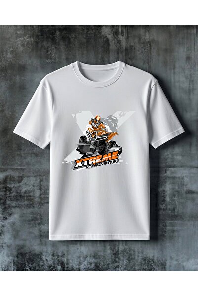 COMVİCHO Xtreme Atv Adventure Printed Oversize T-Shirt