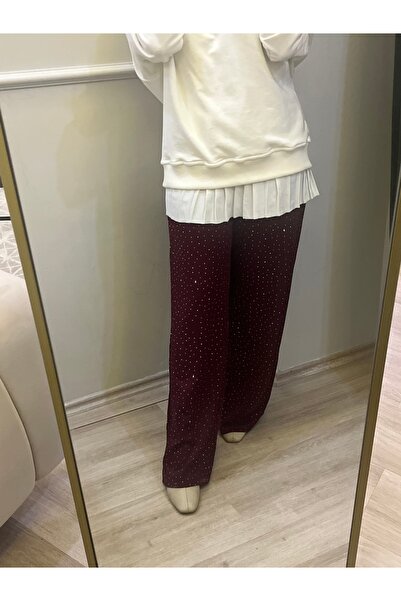 Butik Taşlı Bol Paça Eşofman