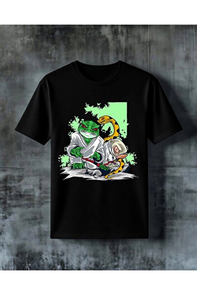 COMVİCHO Ninja Turtle Dojo Savas Printed Oversize T-Shirt