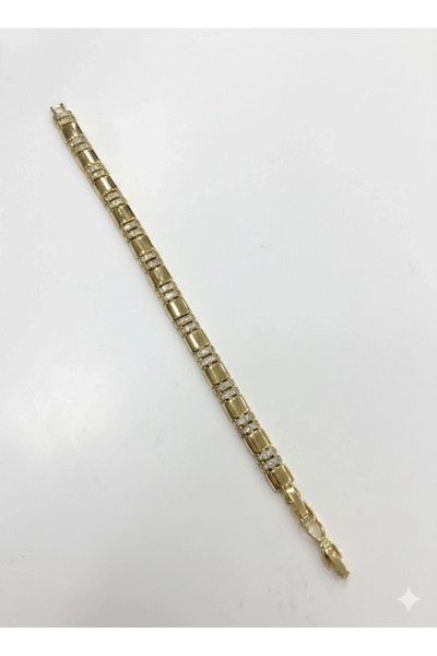 Generic Brand سوار نحاسي مرصع بحجر الزركون 17+2 سم - Kbl0401