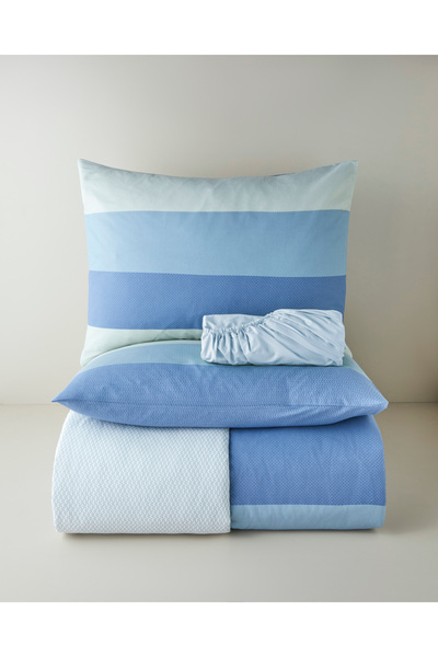 English Home Natural Bands Kolay Ütülenir Çift Kişilik Nevresim Takımı 200x22...