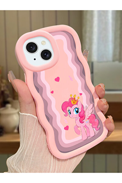 ucuc iPhone 13/14 Uyumlu Pembe Silikon Kılıf Kamera Korumalı Darbe Emici Tasarım
