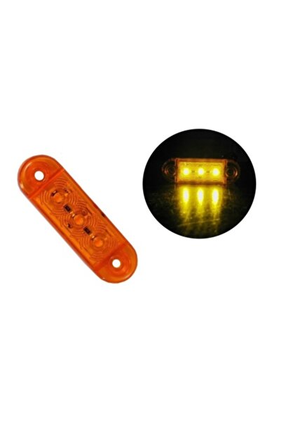 Led Light Alex Set 5 x Lampă laterală LED, 3 SMD, Lumină galbenă 6000K, 12V-24V