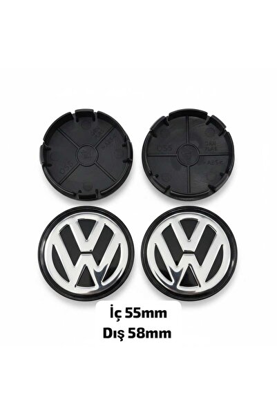 RACİH Volkswagen Logolu Jant Göbeği 58mm 4 Adet