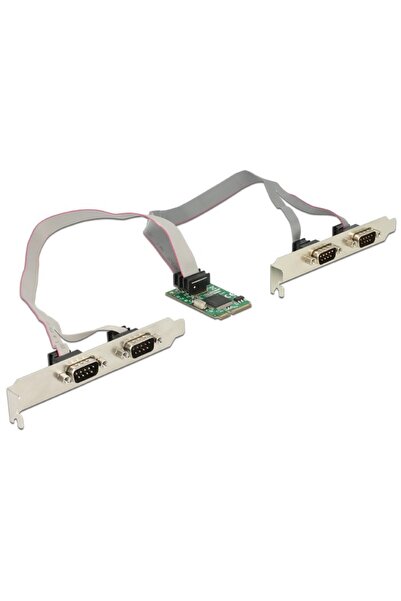 DELOCK Adaptor placă Mini PCIe >4 x Serial RS-232+++,