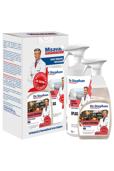 Misavan Pachet odorizant baie Dr. Stephan Splas 1l + odorizant camera Dr. Ste...