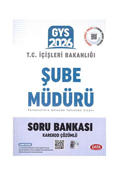 Data Yayınları 17 Ağustos 2026- 2027 GYS İçişleri Bakanlığı Şube Müdürü Şube ...
