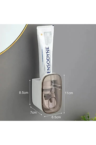 Choice5 1Pcs Grey 1/2PCS Toothpaste Dispenser Bathroom Accessories Wall Mount...