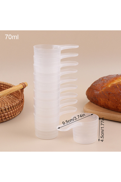 choice2 35g 70ml 10Pcs 15/25/30/35g Transparent Plastic Milk Powder Spoon Wit...