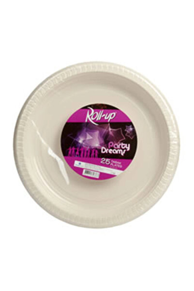 Roll-Up Plastik Tabak Krem Renkli 25 Adetli