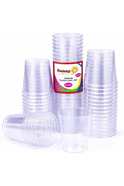 Sunny Your Bright choice Premium Reusable Plastic Shot Cups 1.5oz (45ml) – Di...