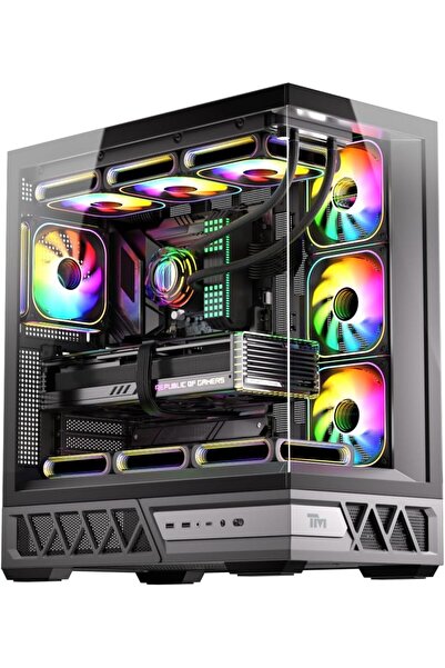 Twisted Minds DOMINATOR Mid Tower Gaming PC Case Black TM-DOMINATOR-B