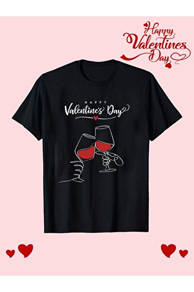 yiou trendy clothing تي شيرت أسود عصري بياقة دائرية للاستخدام اليومي
