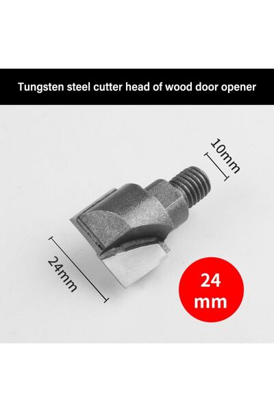 Choice7 24MM 10mm Shank 16.5-30MM Screw Thread Wooden Door Lock Slotting Cutt...