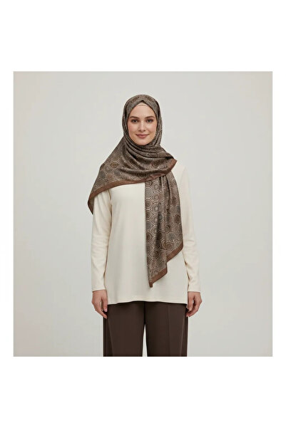 Mavi İpek Coffee Series Soft Cotton Shawl D3