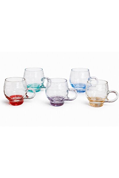 BOHEMİA CRYSTAL Crystal 5-piece coffee side water glass set