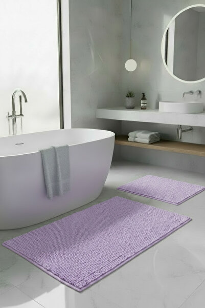 Pimula home Makarna Banyo Paspası Kaymaz Tabanlı Yıkanabilir 2'li Set 60x100 ...
