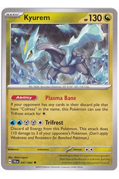Pokemon Kyurem 047/064 - Shrouded Fable - Kartı (Mint)