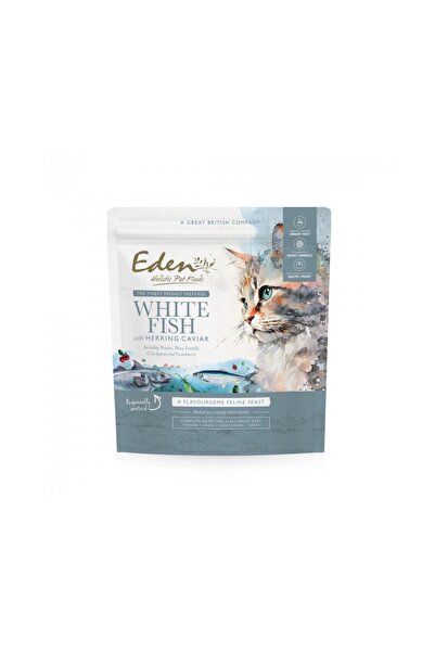 EDEN Pește alb cu caviar de hering - hrană uscată pentru pisici - 1,5 kg