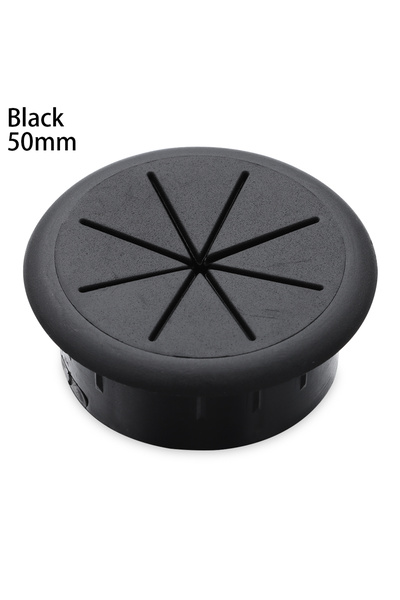Choice3 black-50mm Cable Hole Cover Cord Grommets for Office Furniture Cable ...