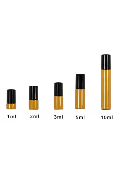 Choice زجاجات زيت عطري زجاجية فارغة بكرة دوارة، سعة 10 مل، 5/10 مل، 50/100 قط...